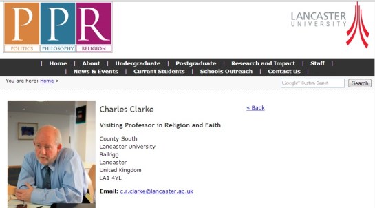 Charles Clarke Professor