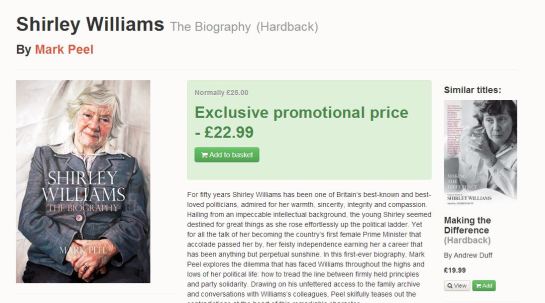 Shirley Williams Biog